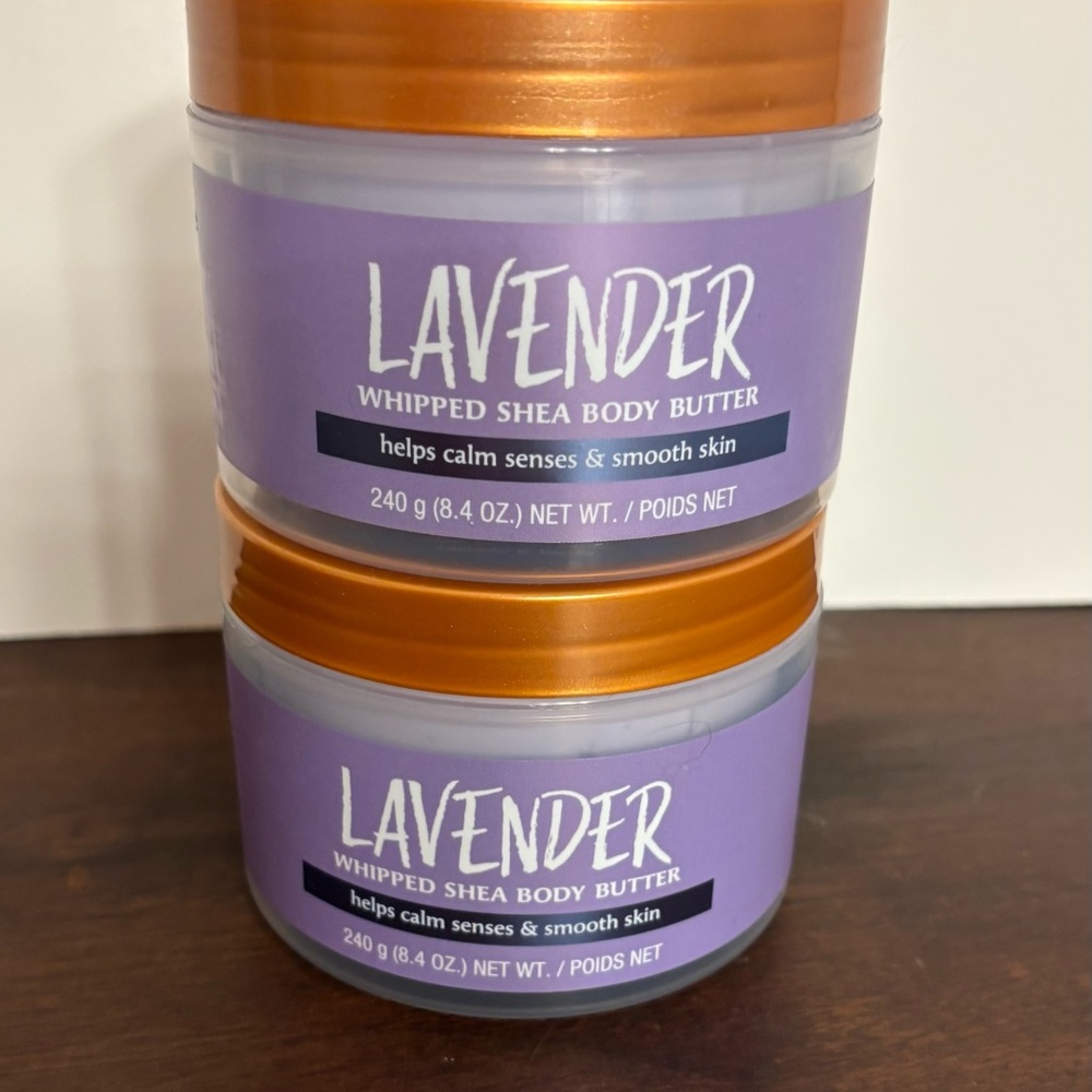 Lavender Whipped Shea Body Butter - Purple, Lot of 2